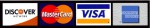 We accept Master Card, Visa, Discover & American Express